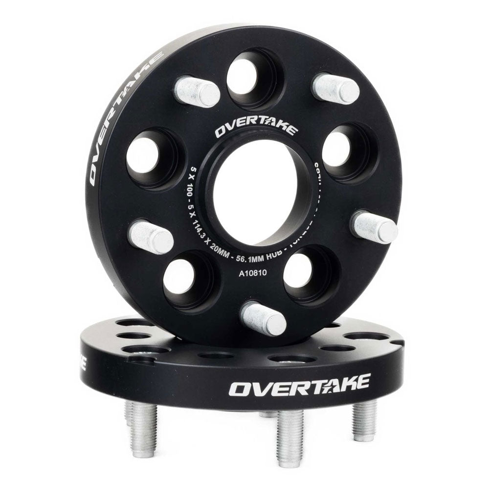 Overtake Bolt On Conversion Adaptor Wheel Spacers Pair 20mm 5x100 to 5x114.3