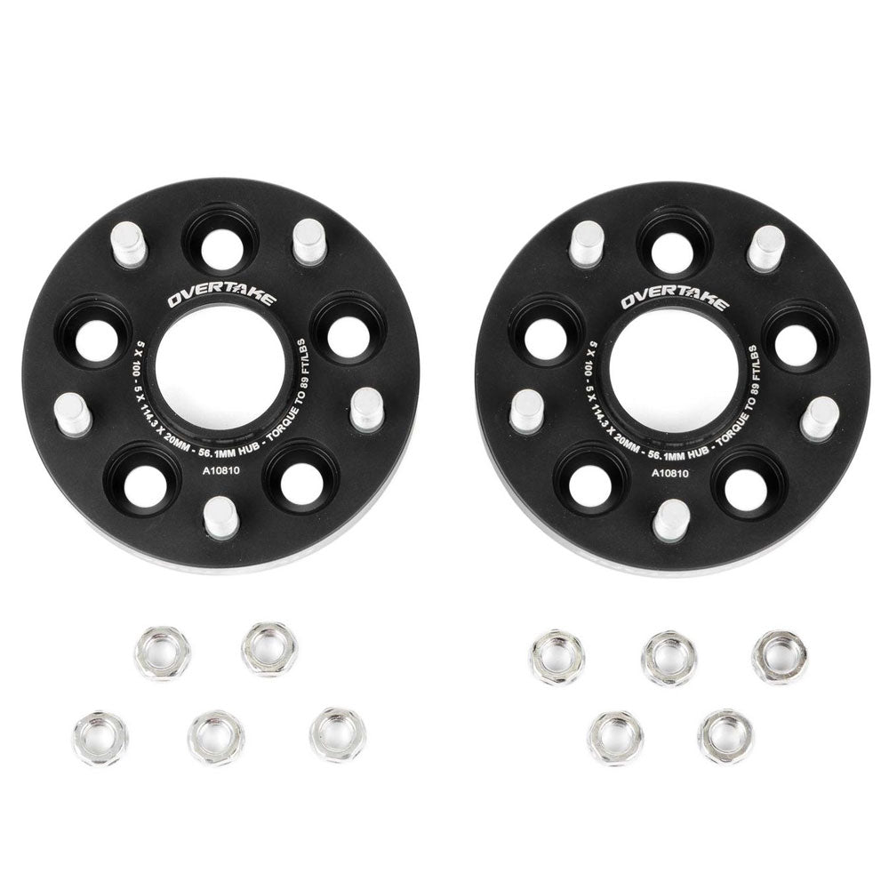 Overtake Bolt On Conversion Adaptor Wheel Spacers Pair 20mm 5x100 to 5x114.3