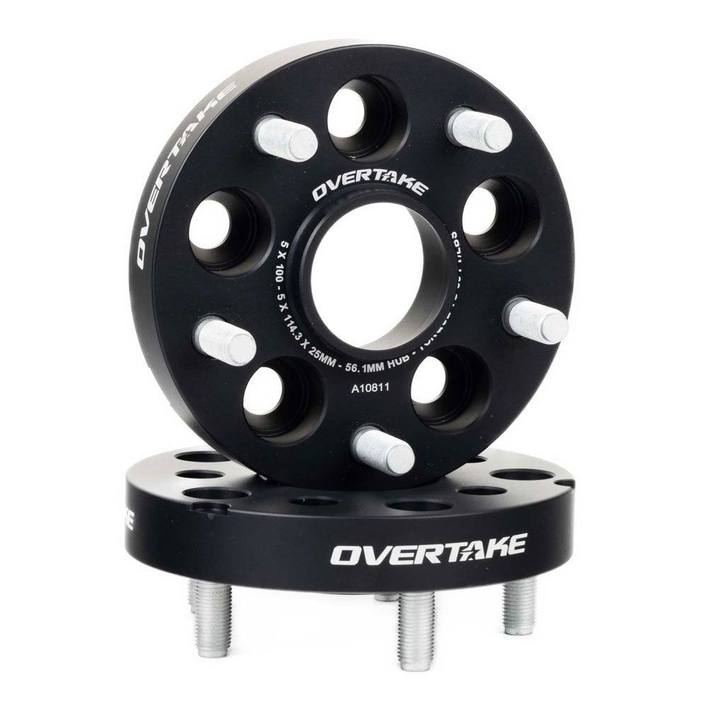 Overtake Bolt On Conversion Adaptor Wheel Spacers Pair 25mm 5x100 to 5x114.3
