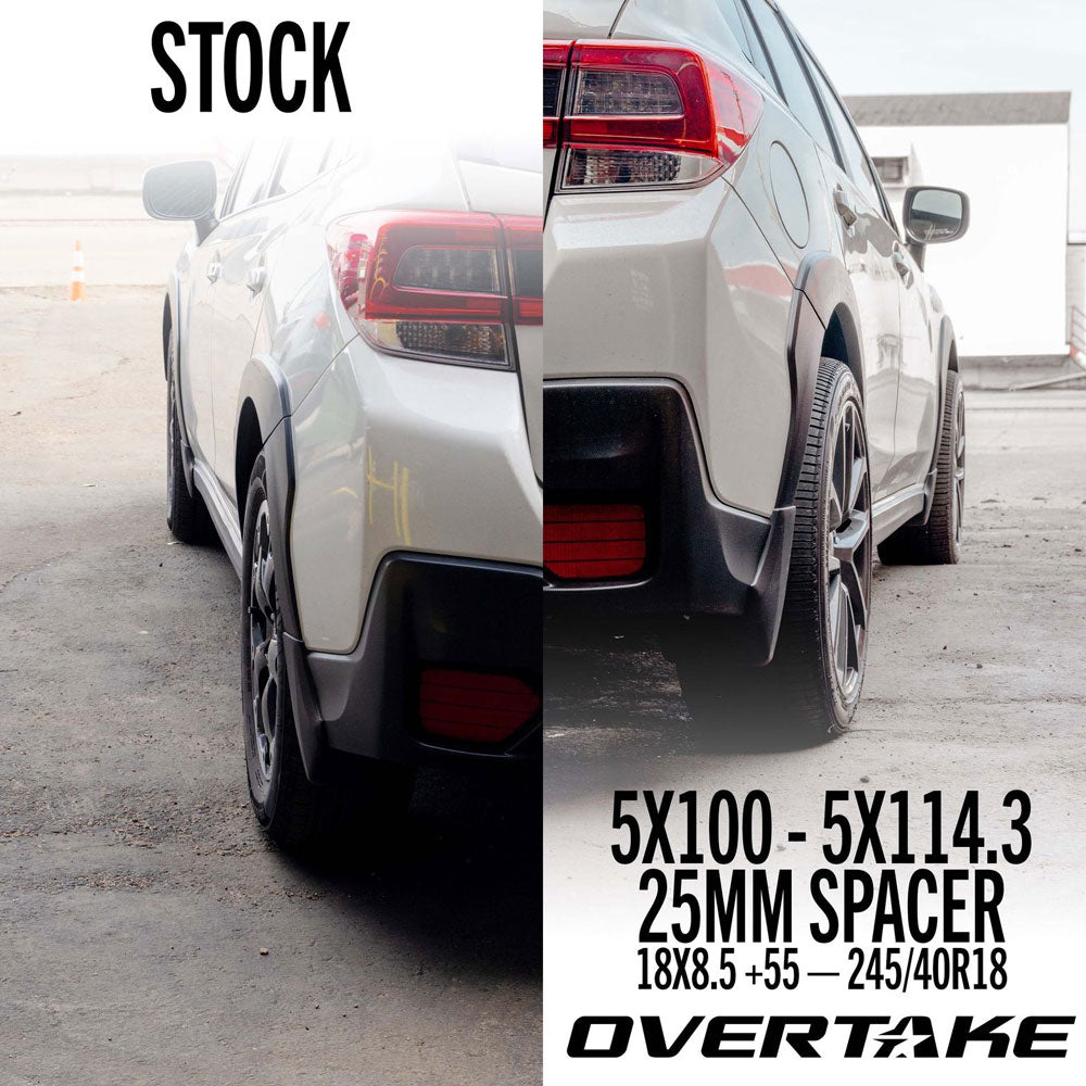 Overtake Bolt On Conversion Adaptor Wheel Spacers Pair 25mm 5x100 to 5x114.3