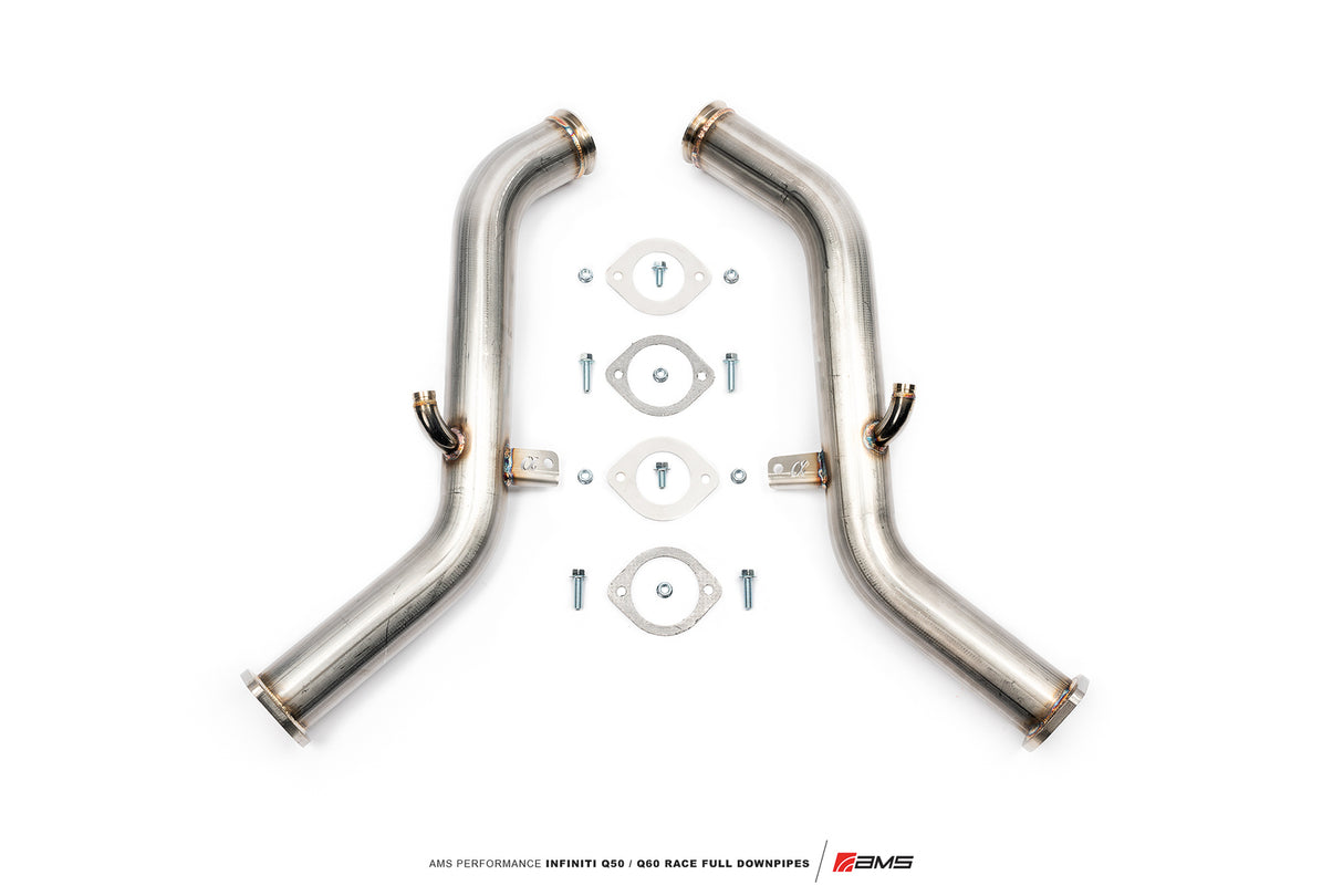 AMS Performance Full Race Downpipes - Nissan Z RZ34 VR30DDTT 22+ ALP.28.05.0002-1