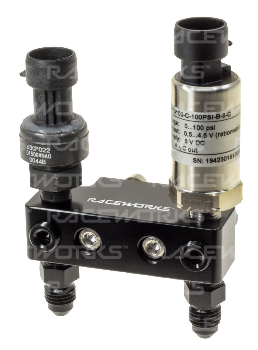 Raceworks Multi Port 1/8" NPT Pressure Sensor Block