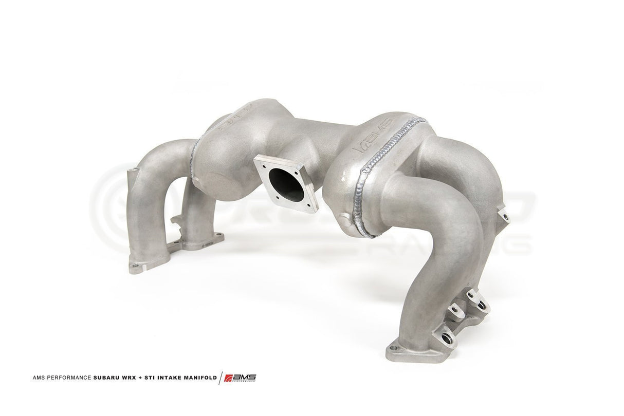 AMS Intake Manifold Reverse Rotation Raw Finish - Subaru WRX 06-14/STI 06-21 (DBW) AMS.31.08.0002-1