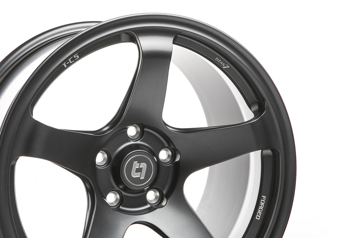 Titan7 T-C5 Forged Wheel Set 17x9.5 +51 5x114.3 73.1 Advanced Dark Gunmetal