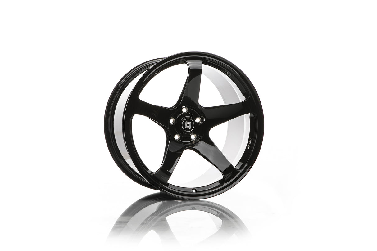 Titan 7 T-C5 Forged Wheel Set 18x9.5 +45 5x120 64.1 Wicked Black - Honda Civic Type-R FK8/FL5
