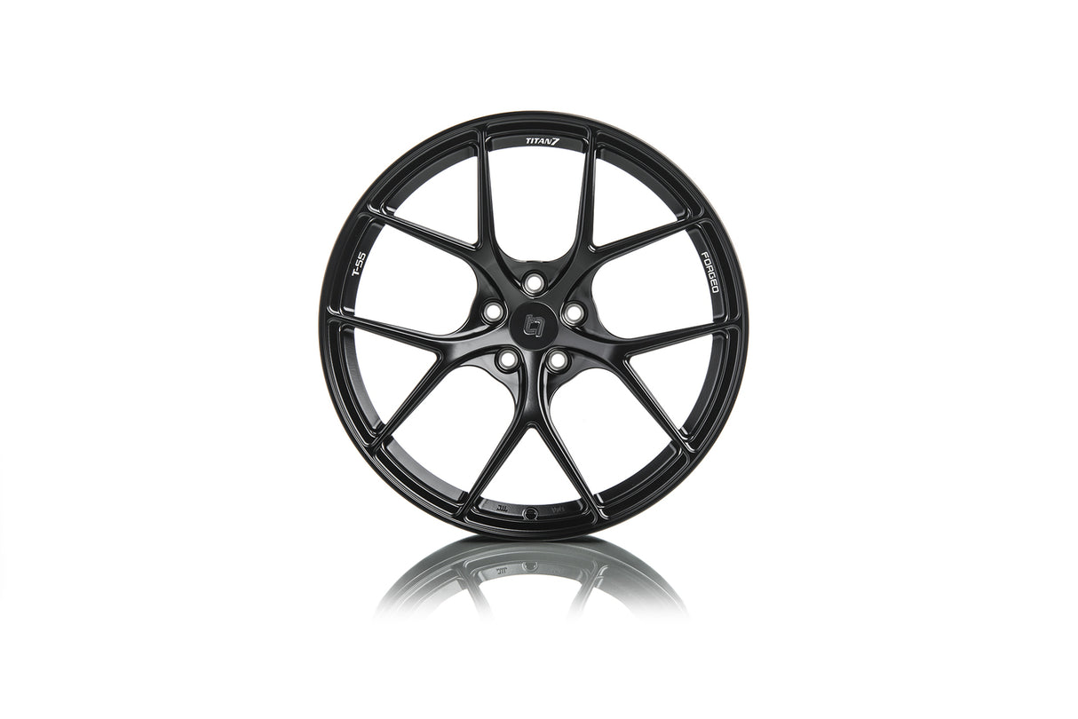 Titan7 T-S5 Forged Wheel Set 18X9.5 +28 5X114.3 73 Machine Black