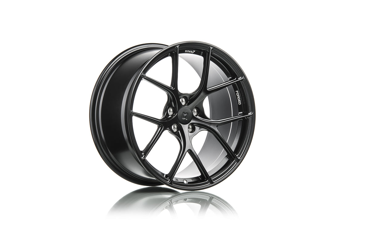 Titan7 T-S5 Forged Wheel Set 18X9.5 +28 5X114.3 73 Machine Black