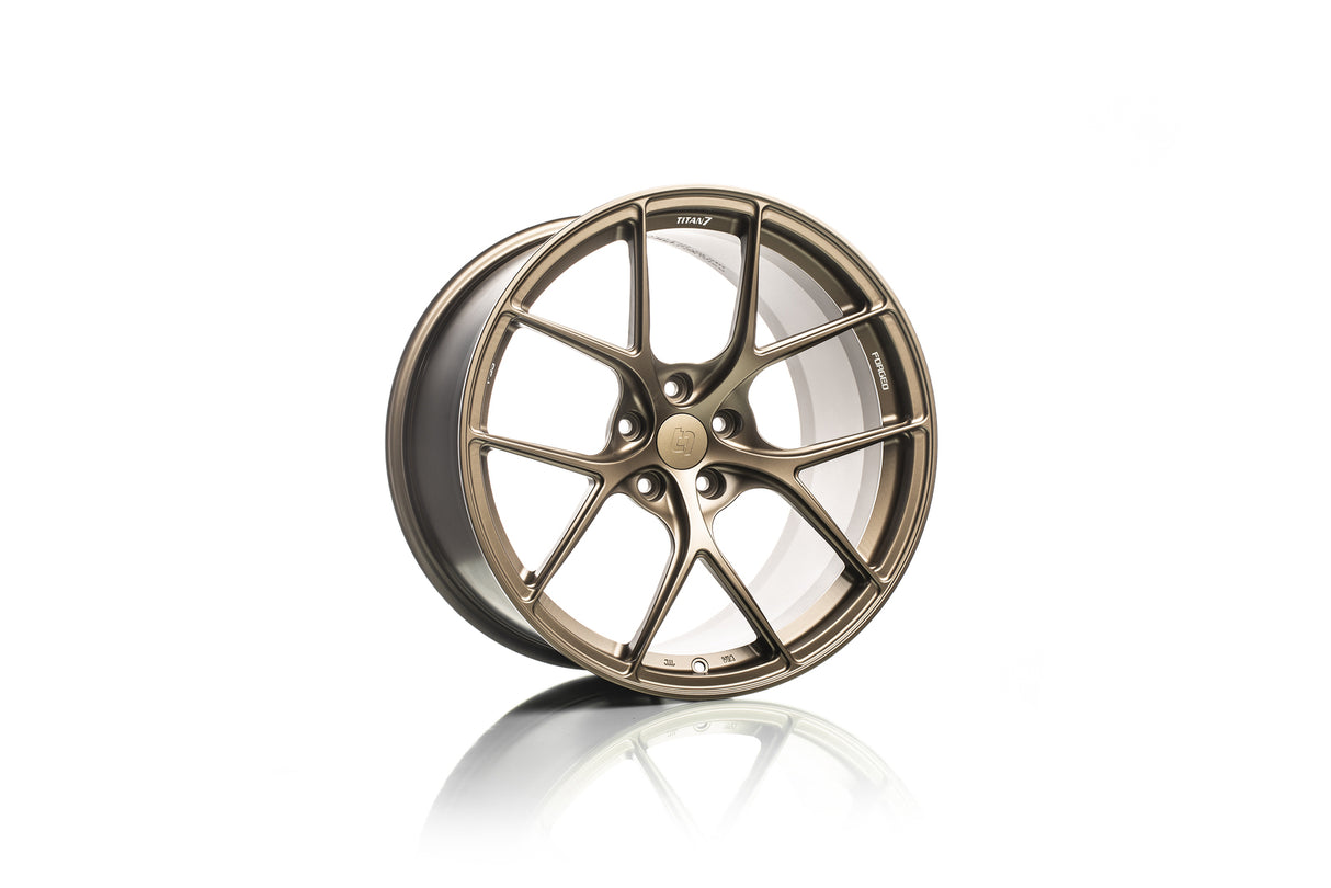 Titan 7 T-S5 Forged Wheel Set 18x9.5 +45 5x120 64.1 Techna Bronze - Honda Civic Type-R FK8/FL5