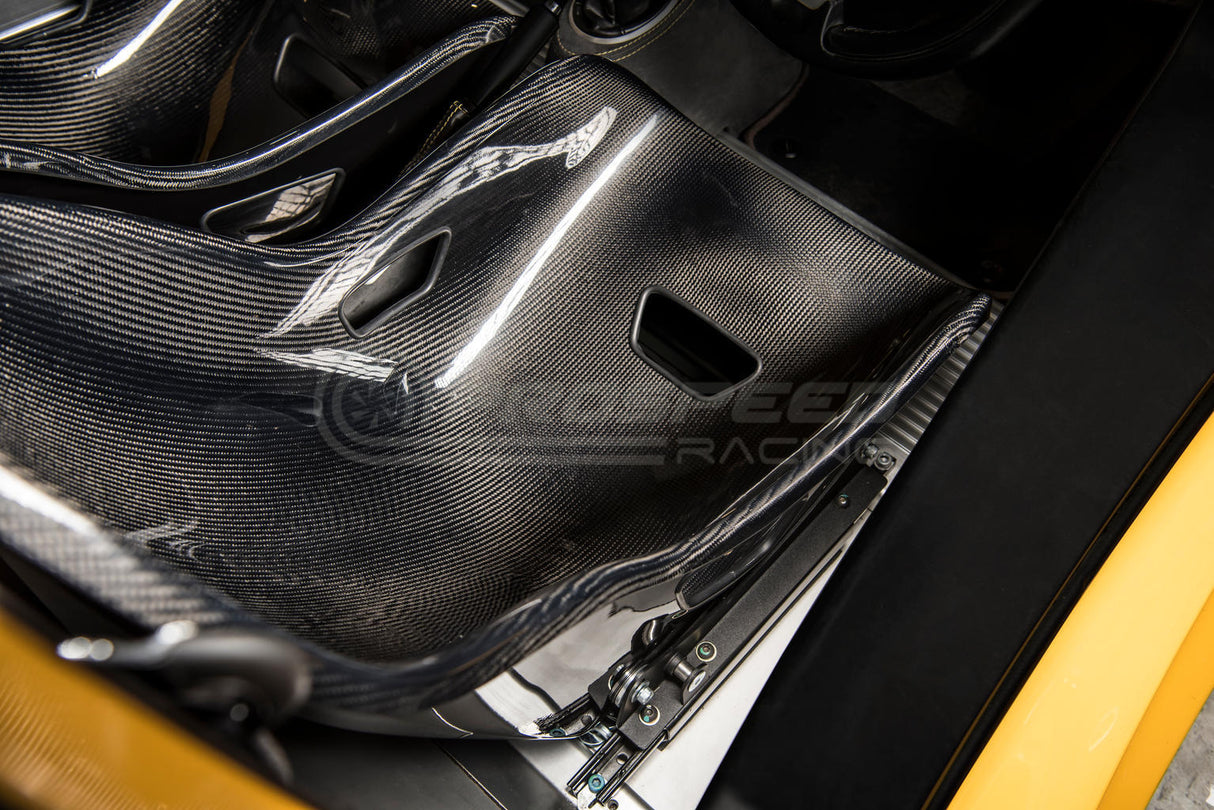 Tillett B6 Screamer Carbon Fibre/GRP FIA Approved Racing Seat XL Size - 47cm Rolled Edges On