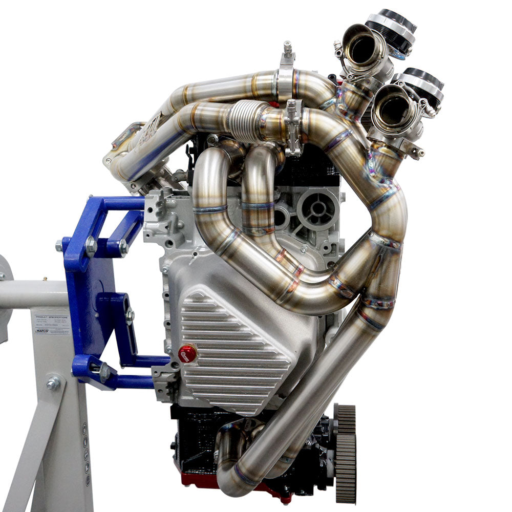 BNM Performance Fab Twin Scroll Rotated Twist Mount Turbo Kit w/3.5" Down-Pipe