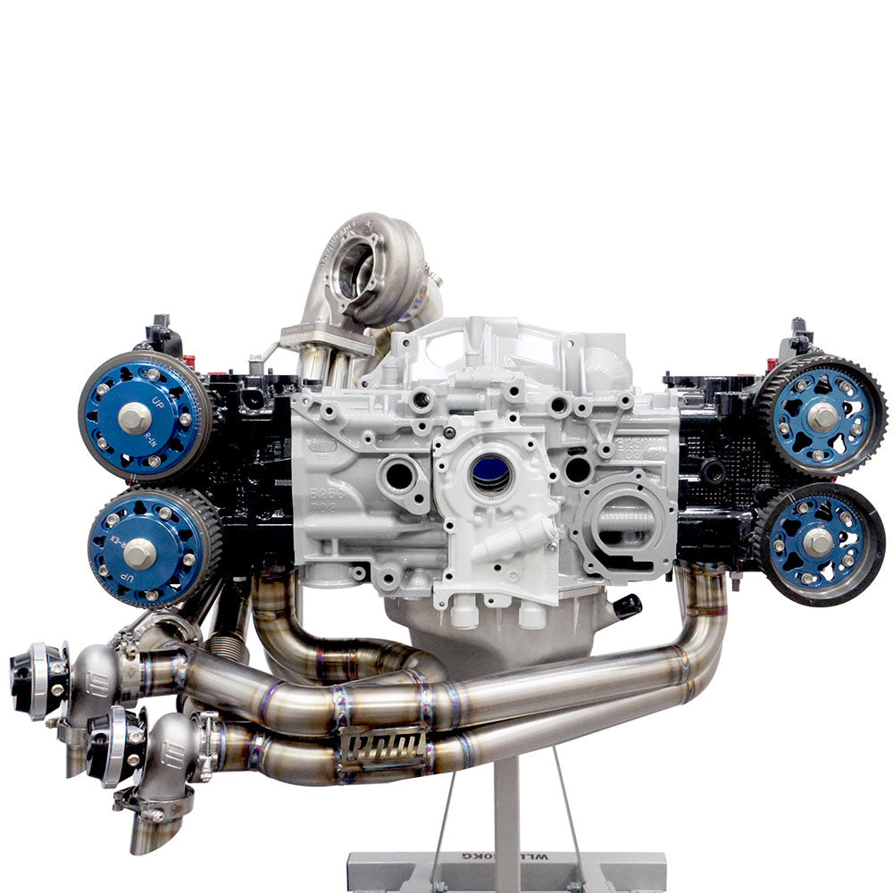 BNM Performance Fab Twin Scroll Rotated Twist Mount Turbo Kit w/3.5" Down-Pipe