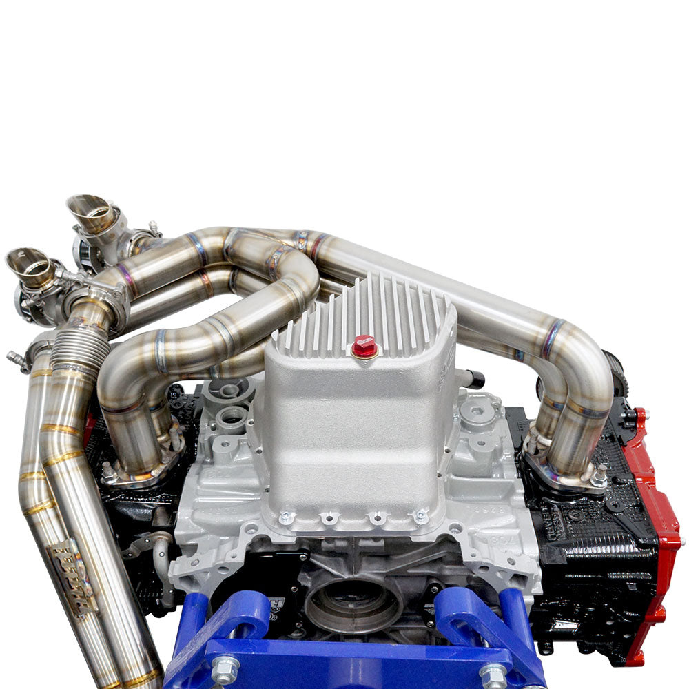 BNM Performance Fab Twin Scroll Rotated Twist Mount Turbo Kit w/3.5" Down-Pipe