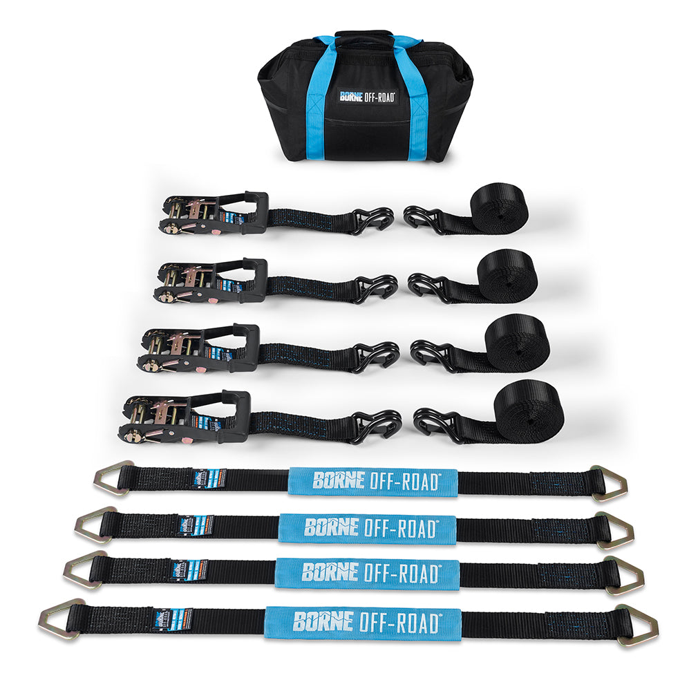 Mishimoto Vehicle Ratchet Tie-Down Kit 4 pack