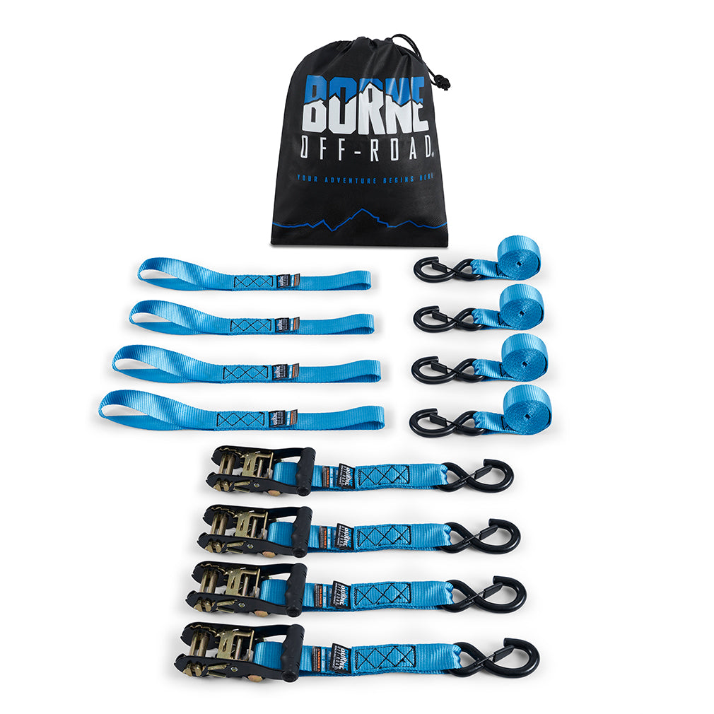 Mishimoto Heavy-Duty Ratchet Tie-Down Kit 4-Pack