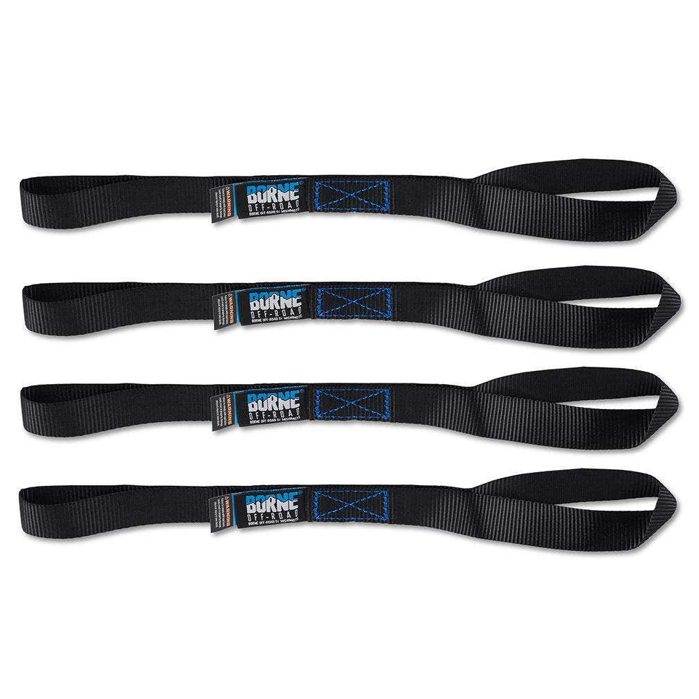 Mishimoto Medium-Duty Ratchet Tie-Down Kit 4-Pack