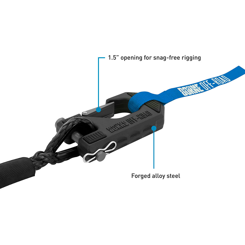 Mishimoto Winch Hook 3/8" Rope - Hand Strap
