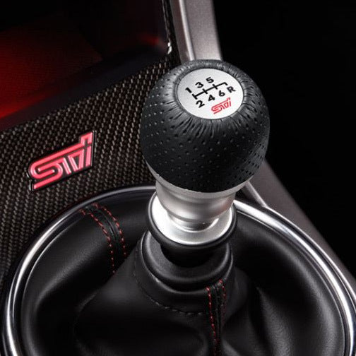 STI Genuine Leather/Aluminum Shift Knob