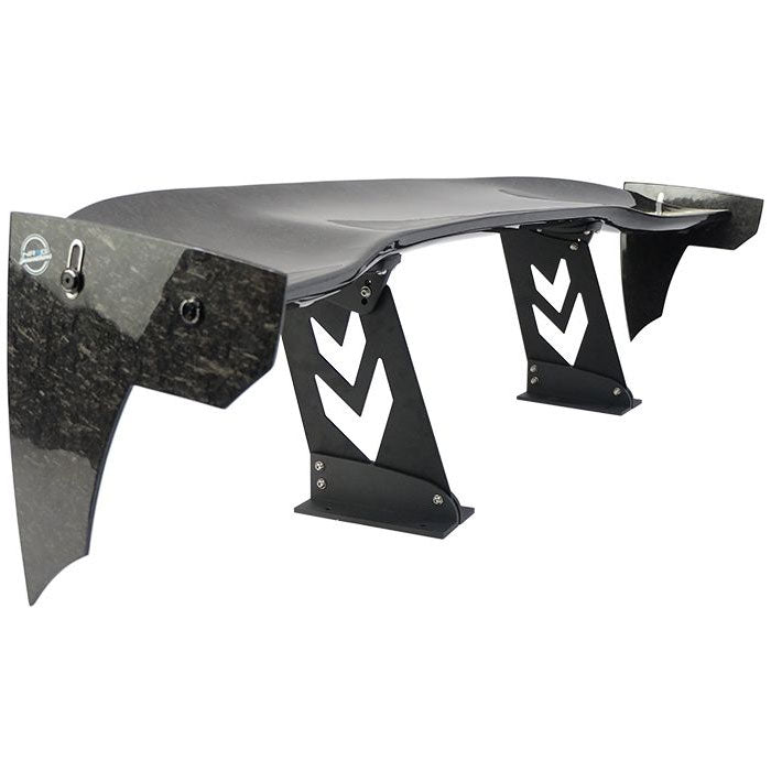 NRG Forged Carbon Fibre Adjustable Wing - 59" w/Arrow Pedestals, Dagger End Plates