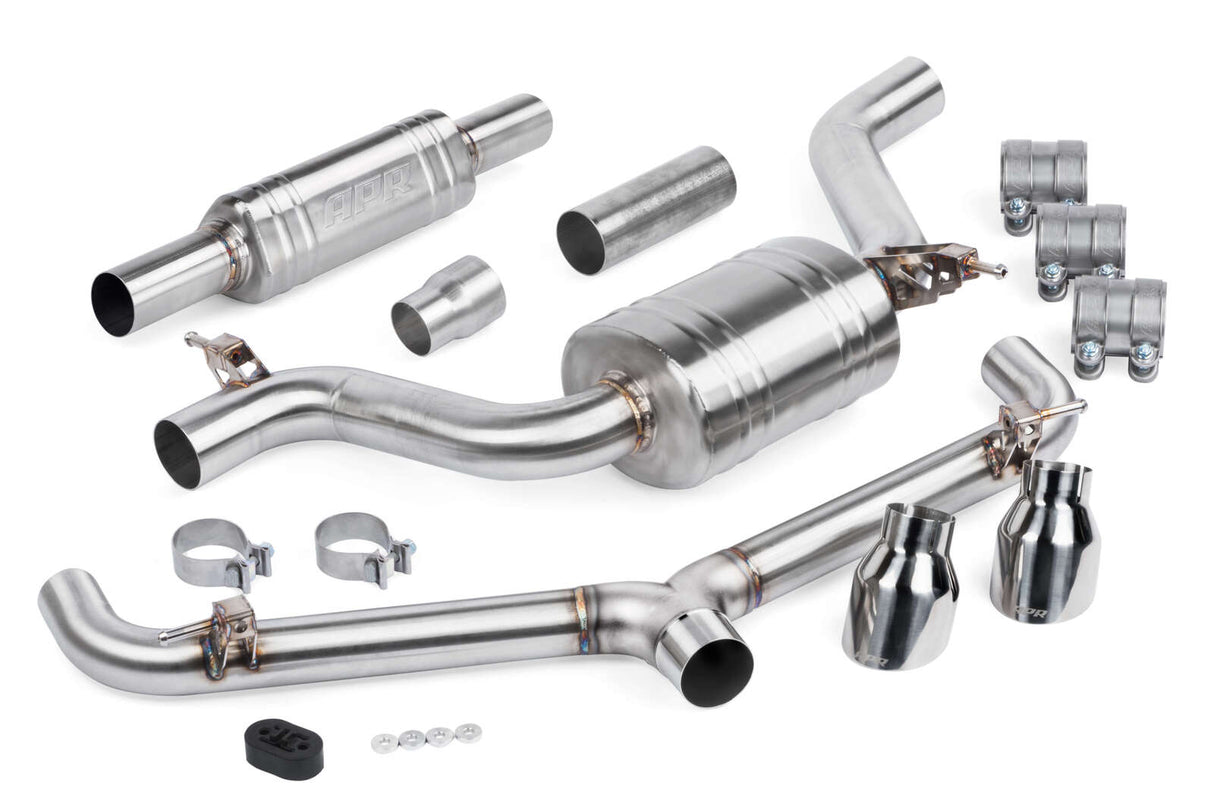 APR 3" Cat Back Exhaust System Resonated - VW Golf GTI Mk7.5 CBK0007 | Pro Speed Racing