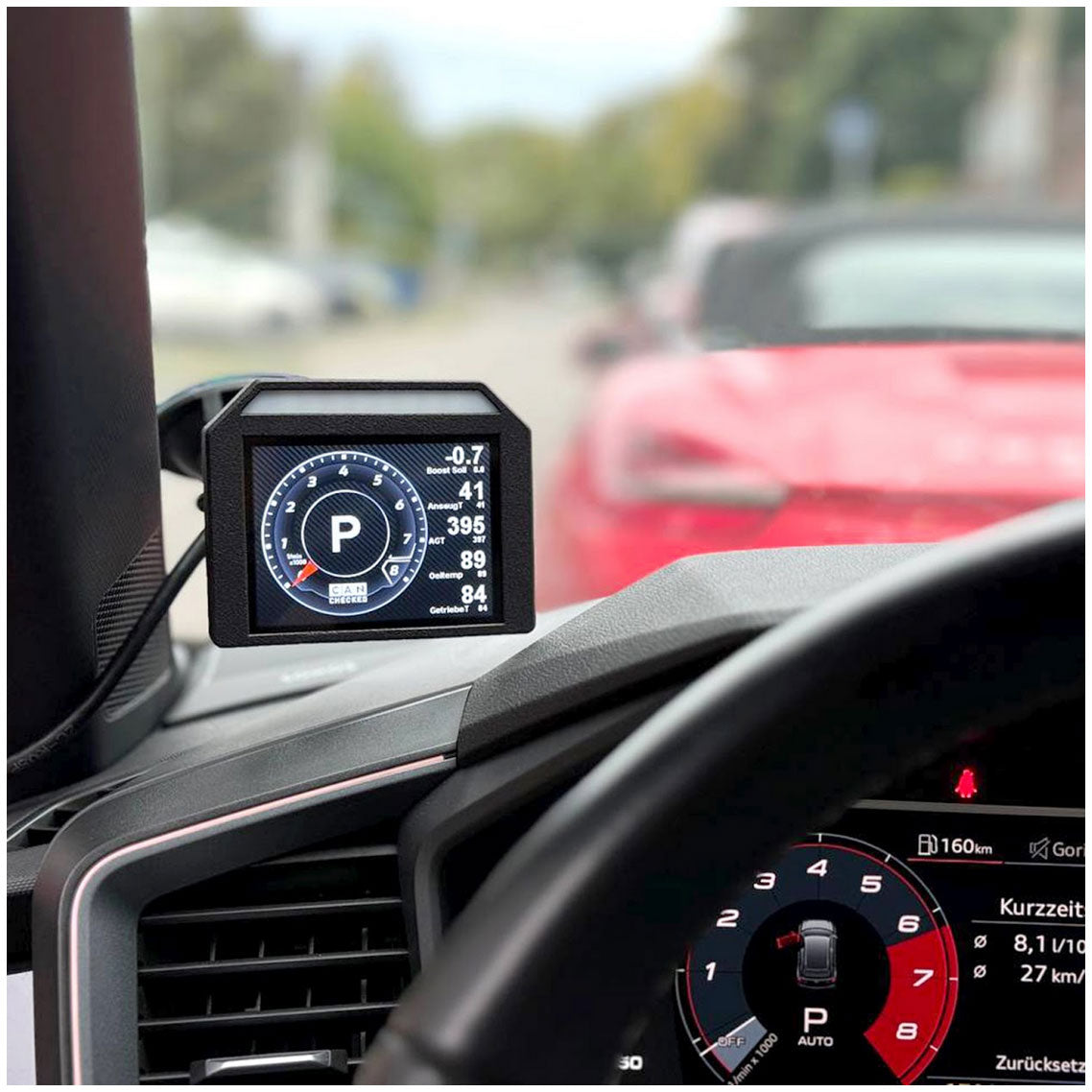 CANchecked SCA32 Suction Cup Holder for CANchecked MFD32/MFD32S CANbus Display