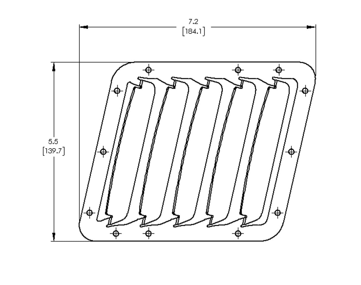 Verus Engineering CK5 Bonnet Louver Kit