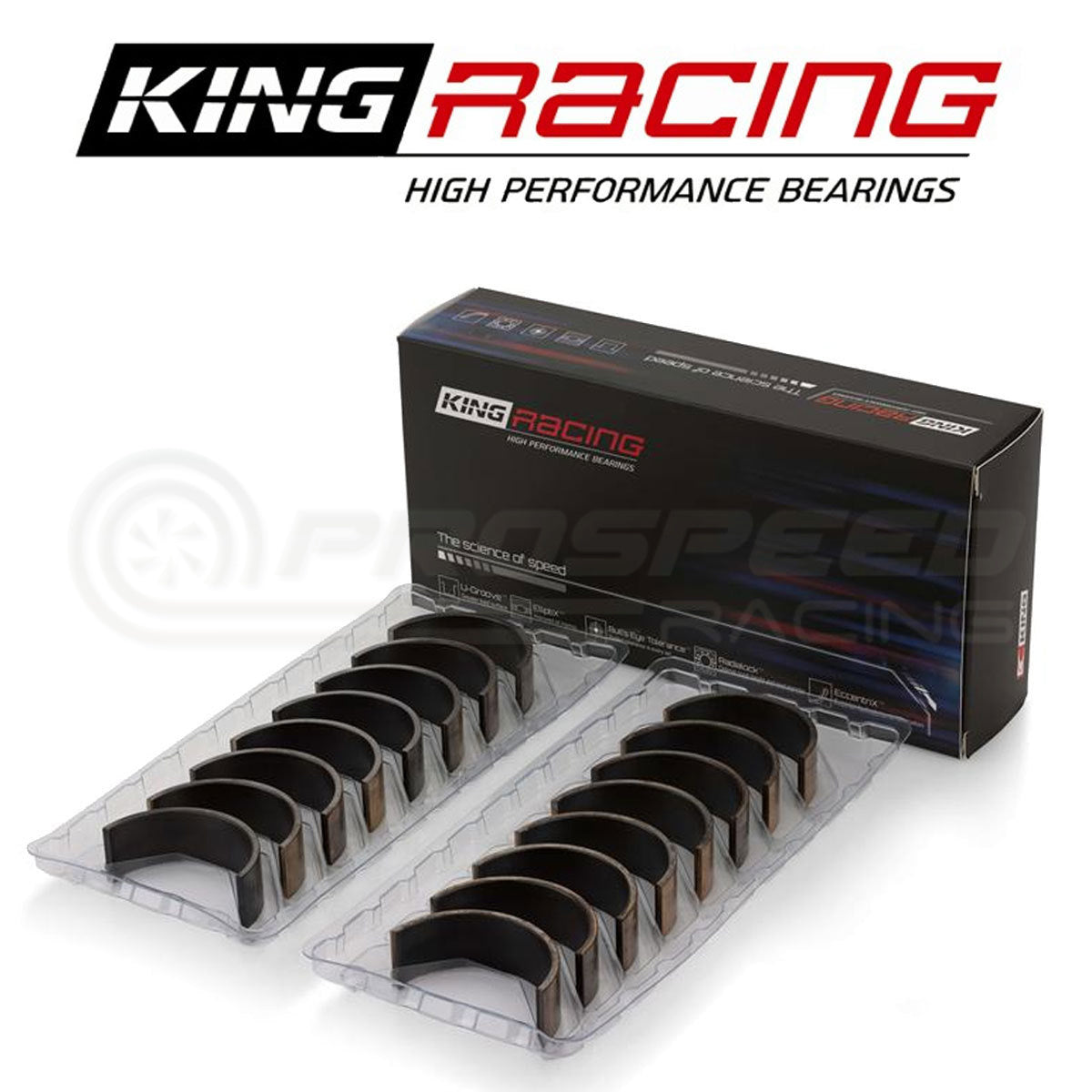 King Racing Big End Bearings 52mm Journal STD Size - Subaru (EJ20/22/25) CR4125XPG | Pro Speed