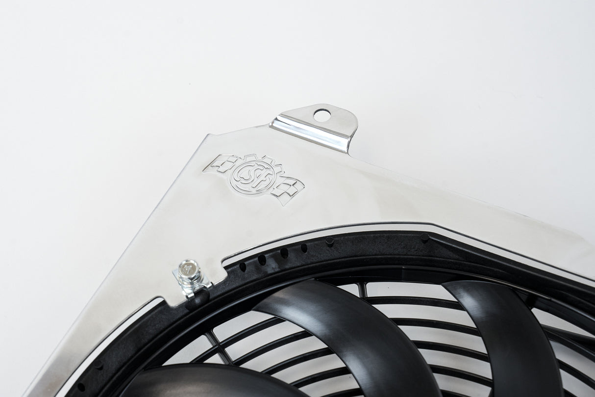 CSF Racing 2-Row 42mm Race Spec Aluminium Half Radiator w/Fan Shroud