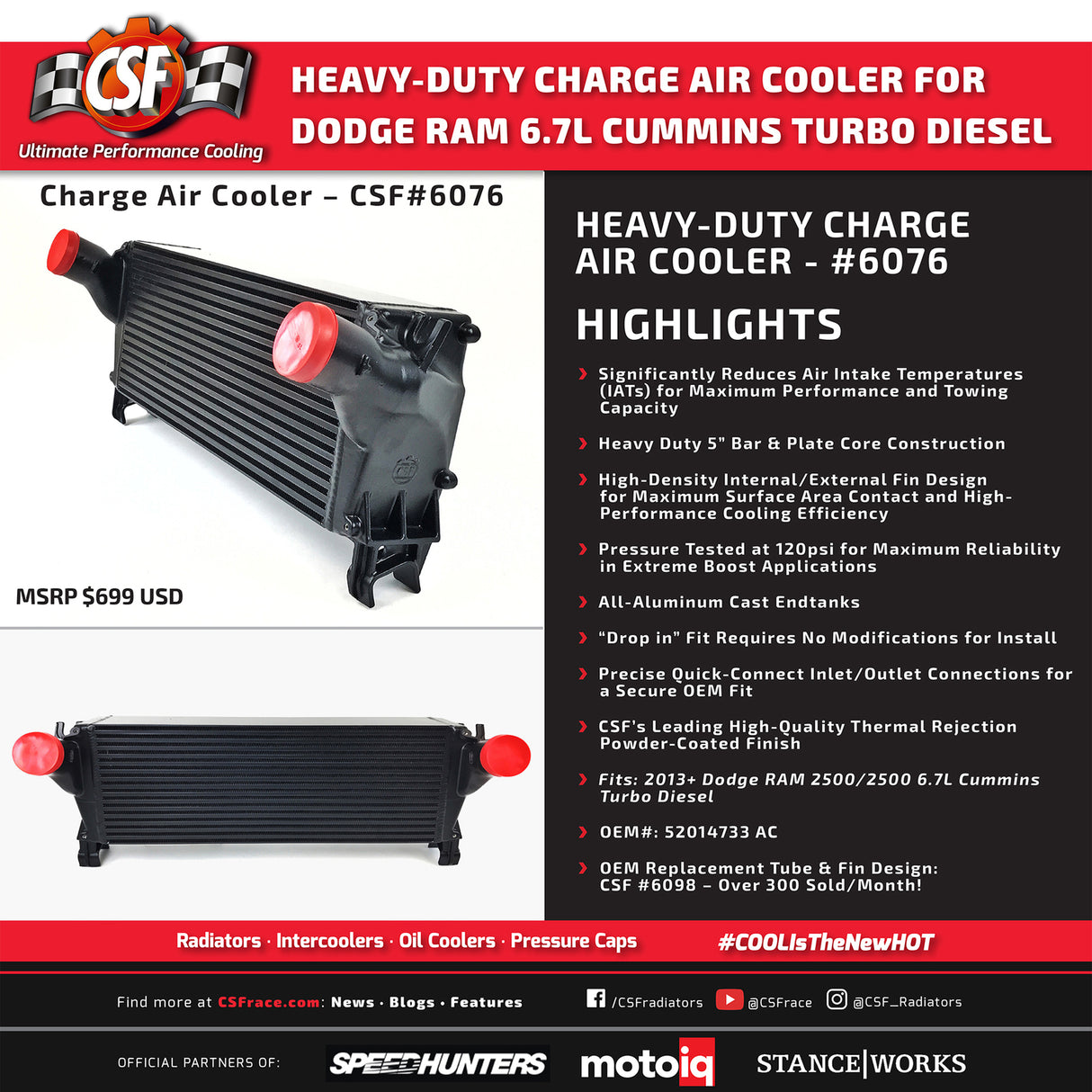 CSF Racing Aluminium Radiator