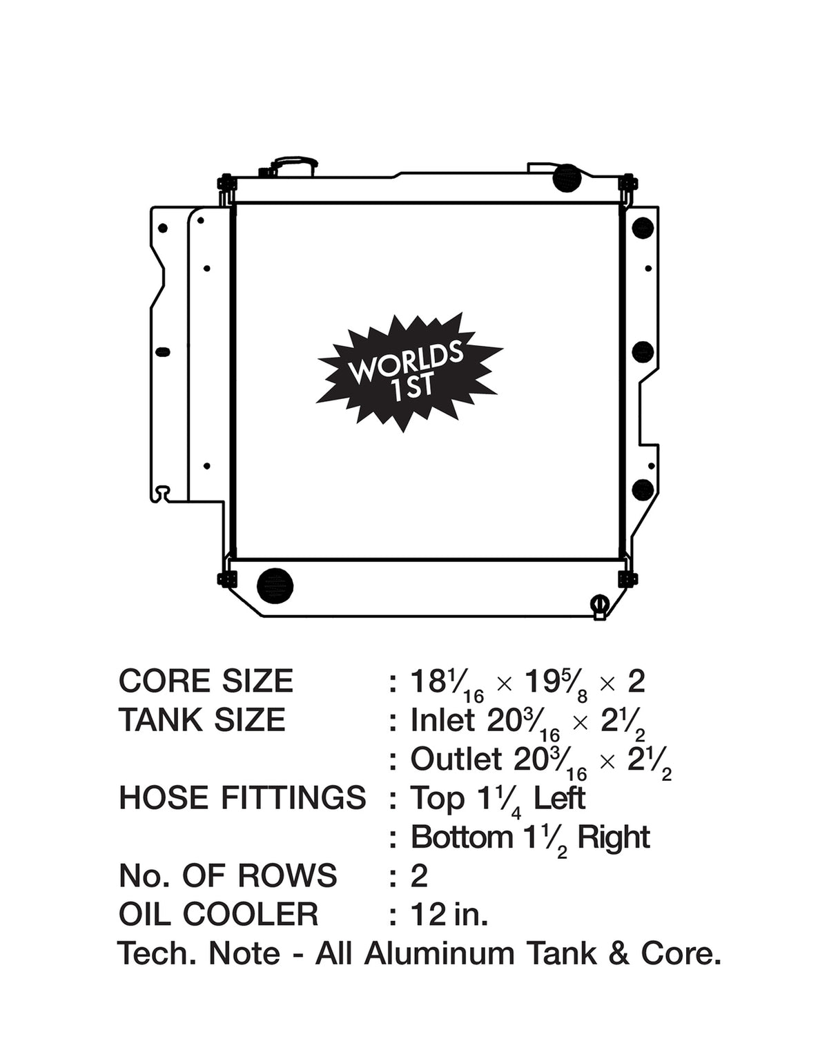 CSF Racing Aluminium Radiator