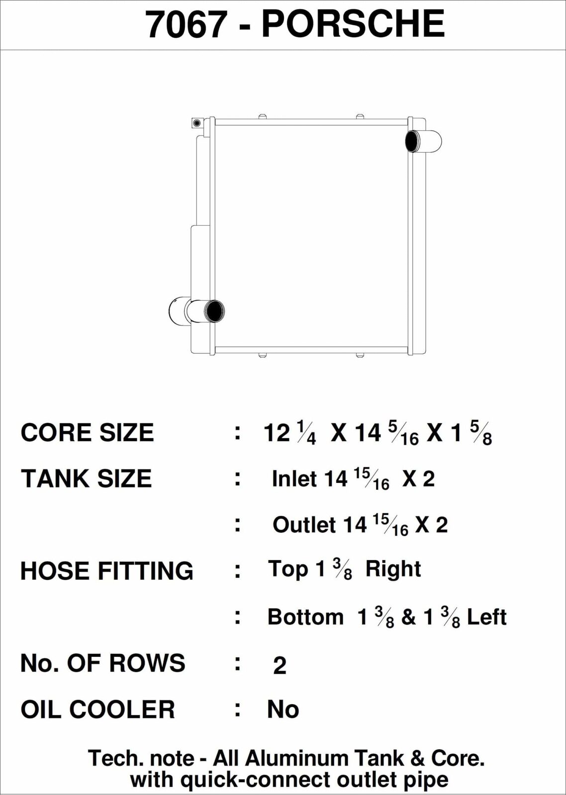CSF Racing Aluminium Radiator