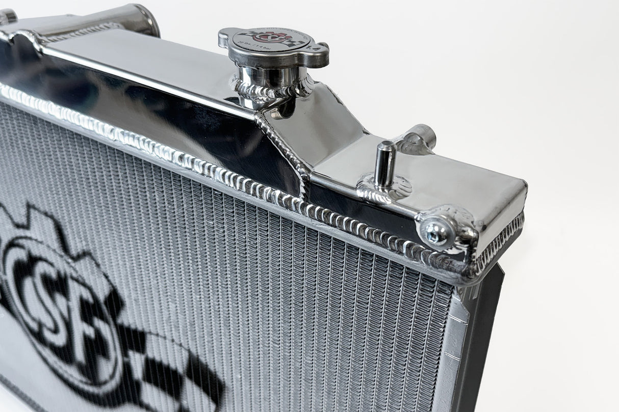 CSF Racing 2-Row 42mm Race Spec Aluminium Radiator Raw Finish