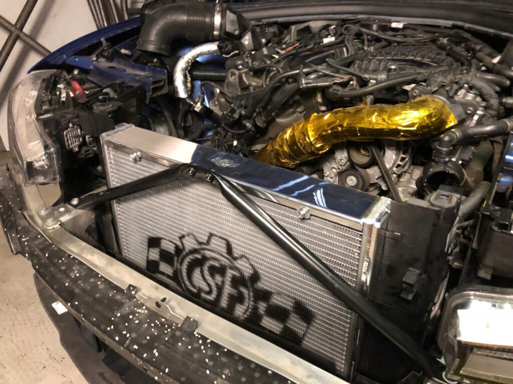 CSF Racing Front Mount Triple-Pass Heat Exchanger w/ Rock Guard