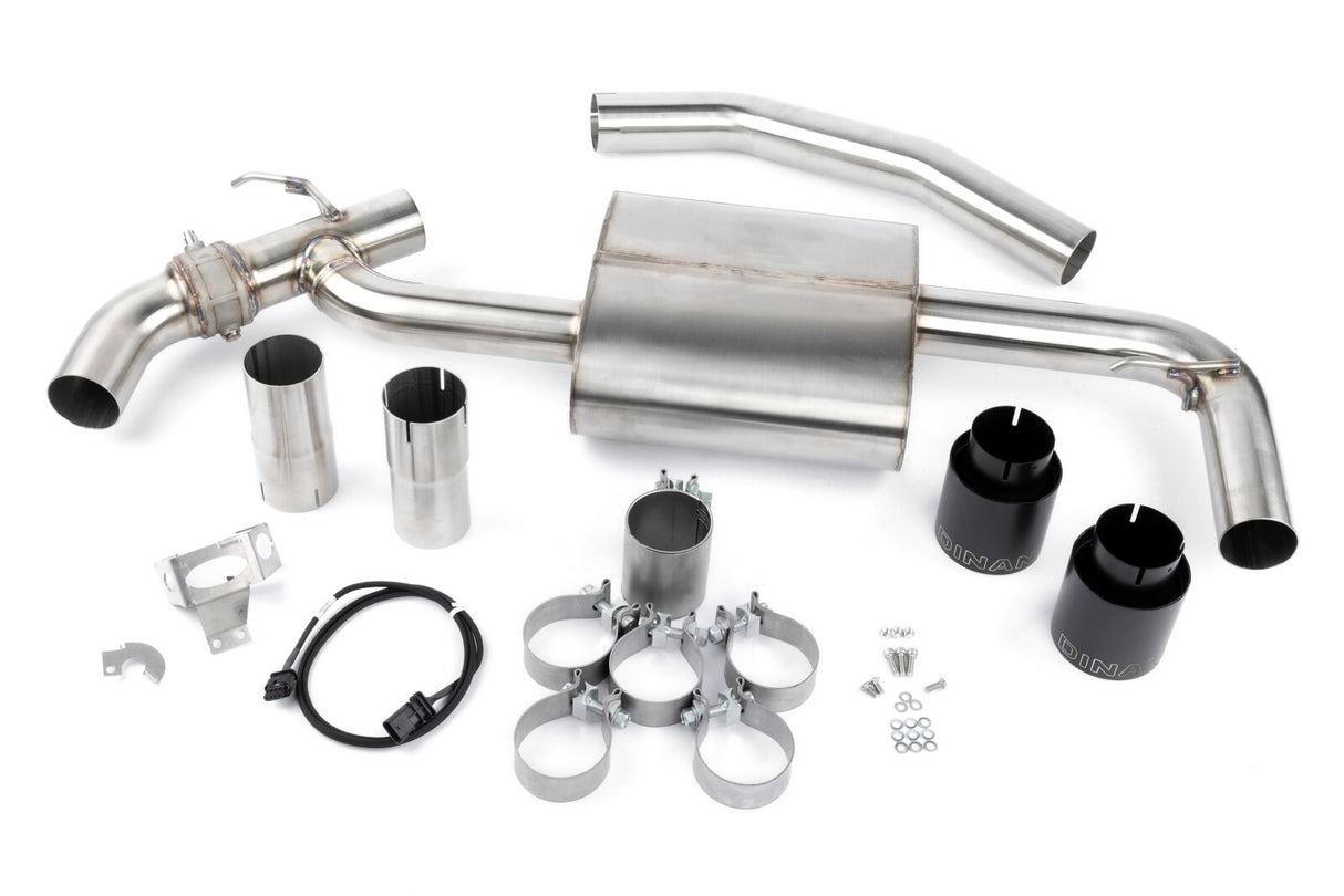 Dinan Valved Axle Back Exhaust Black Tips D660-0088-BLK | Pro Speed Racing