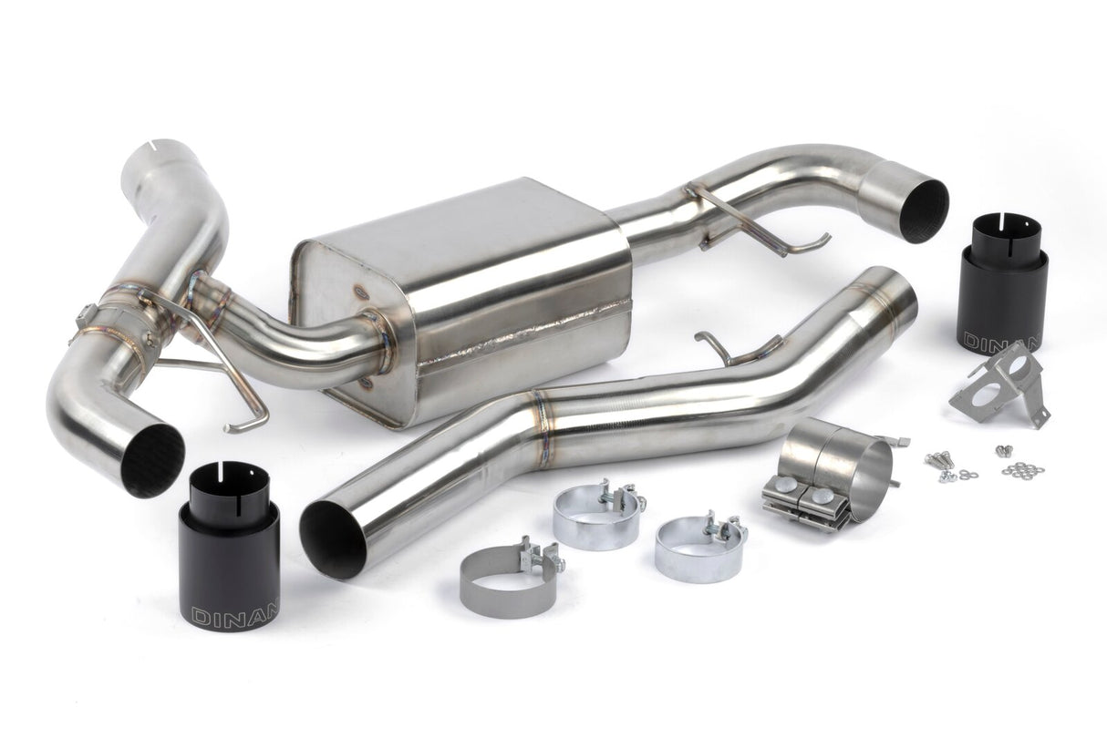 Dinan Valved Axle Back Exhaust Black Tips D660-0091-BLK | Pro Speed Racing