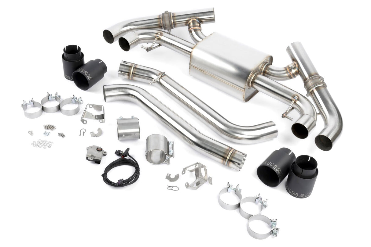 Dinan Valved Cat Back Exhaust Black Tips D660-0098-BLK | Pro Speed Racing