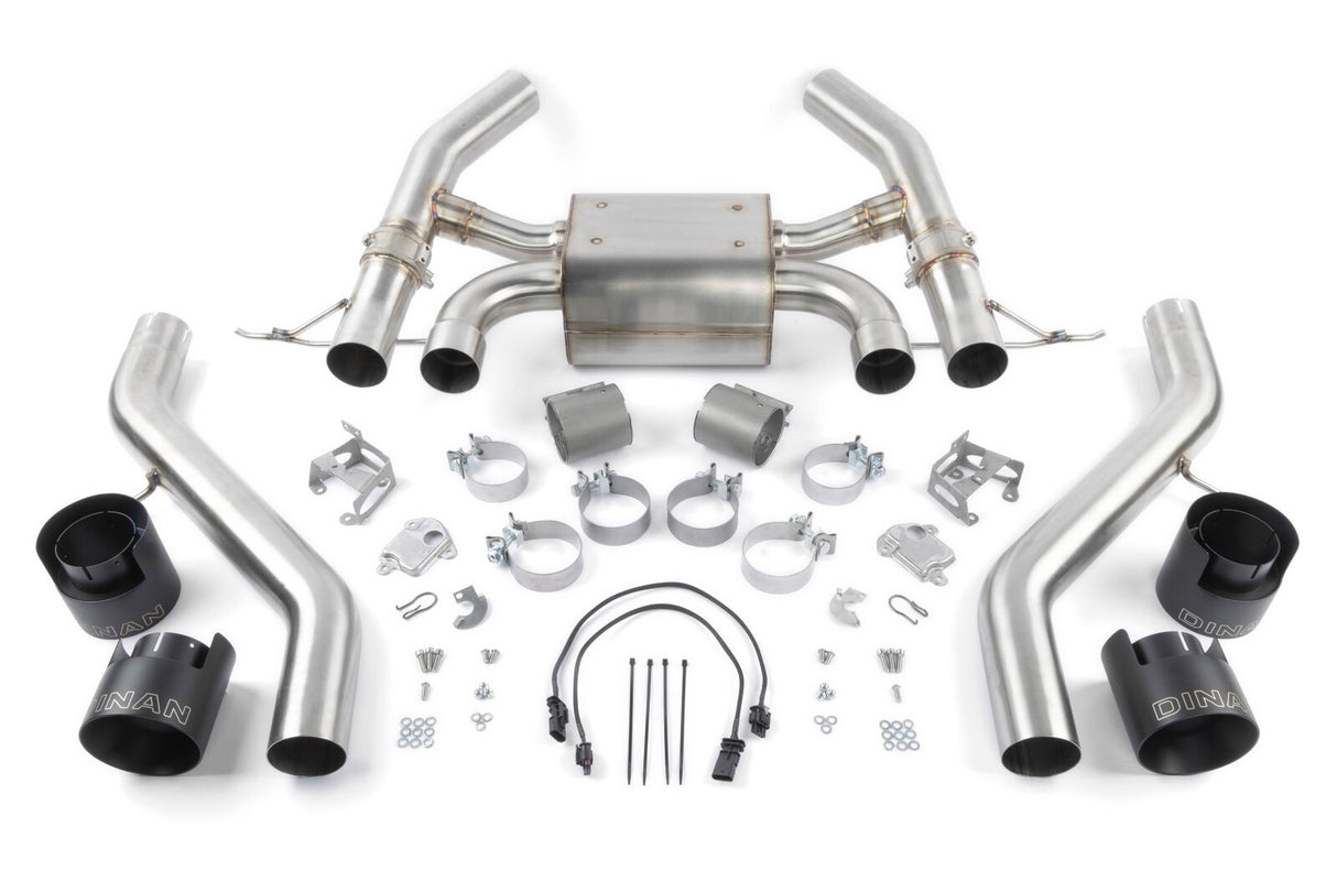 Dinan Valved Cat Back Exhaust Black Tips D660-0100-BLK | Pro Speed Racing