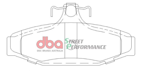 DBA SS Street Series OE Replacement Rear Brake Pads