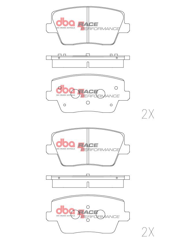 DBA RP Race Performance Rear Brake Pads