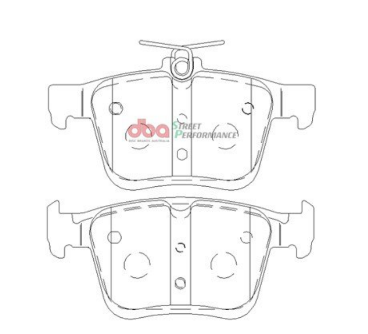 DBA SS Street Series OE Replacement Rear Brake Pads
