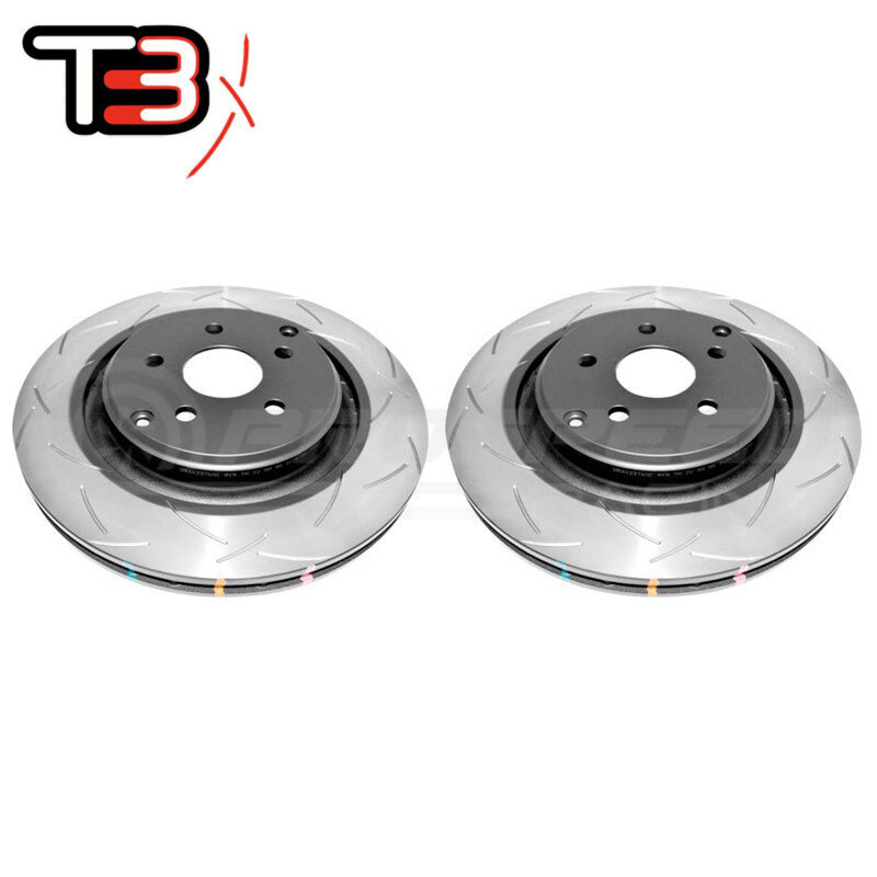 DBA T3 4000 Series Slotted Rear Rotors PAIR - Holden Commodore SS-V Redline VE/VF Brembo DBA42074S