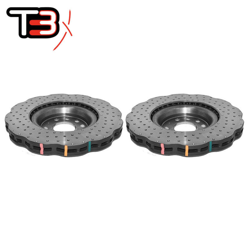 DBA T3 4000XD Wave Drilled/Dimpled Rotors PAIR