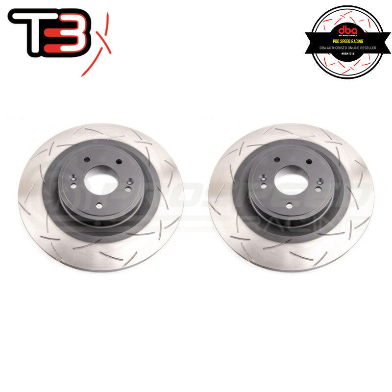 DBA T3 4000 Series Slotted Front Rotors PAIR - Kia Stinger GT CK DBA43342S | Pro Speed Racing