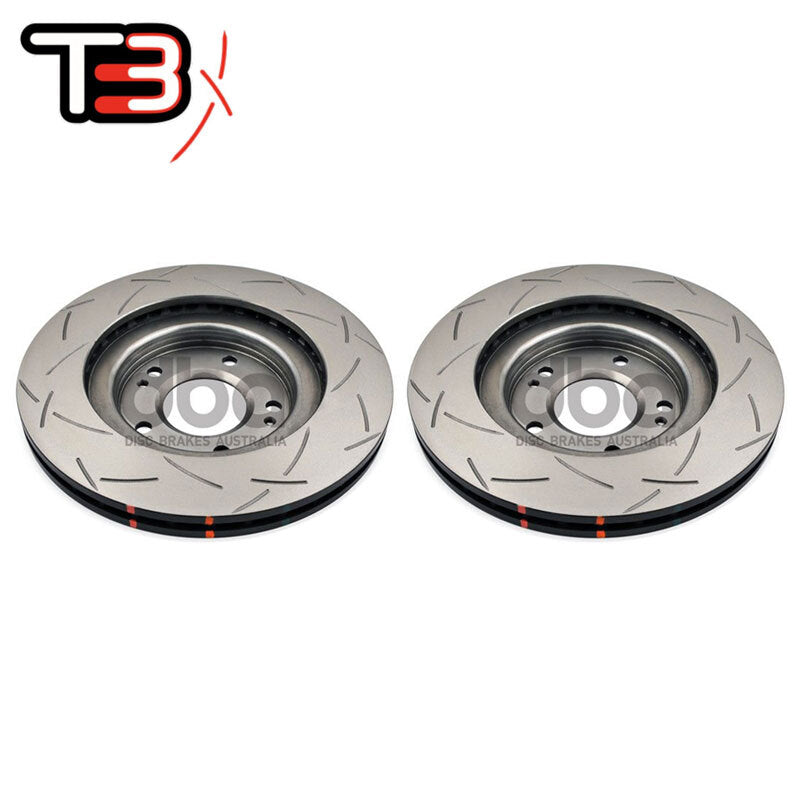 DBA T3 4000 Slotted Rotors PAIR - Mitsubishi Evo 4/Lancer Ralliart/Legnum VR4/Galant VR4 (Front, 294 x 24mm)