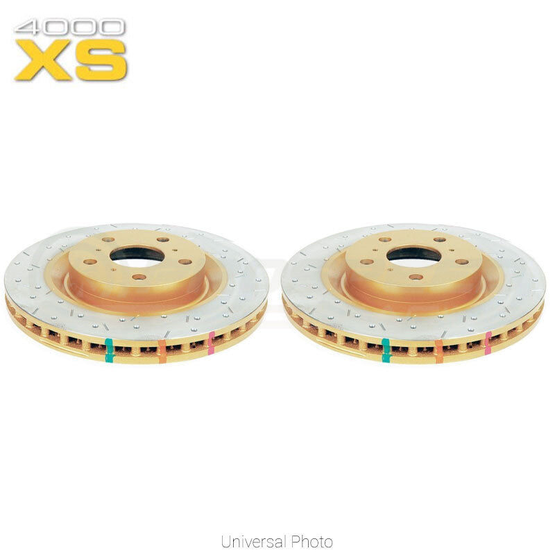 DBA HD 4000XS Series Slotted/Cross Drilled Front Rotors - Subaru WRX 01-07/Liberty 04-09 DBA4653XS