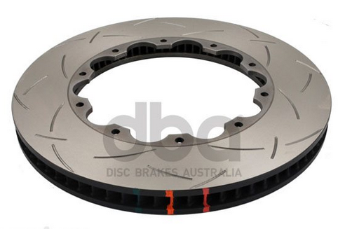 DBA T3 5000 Series 2-Piece Slotted Front Right Replacement Rotor - Nissan GT-R R35 (390mm Brembo)