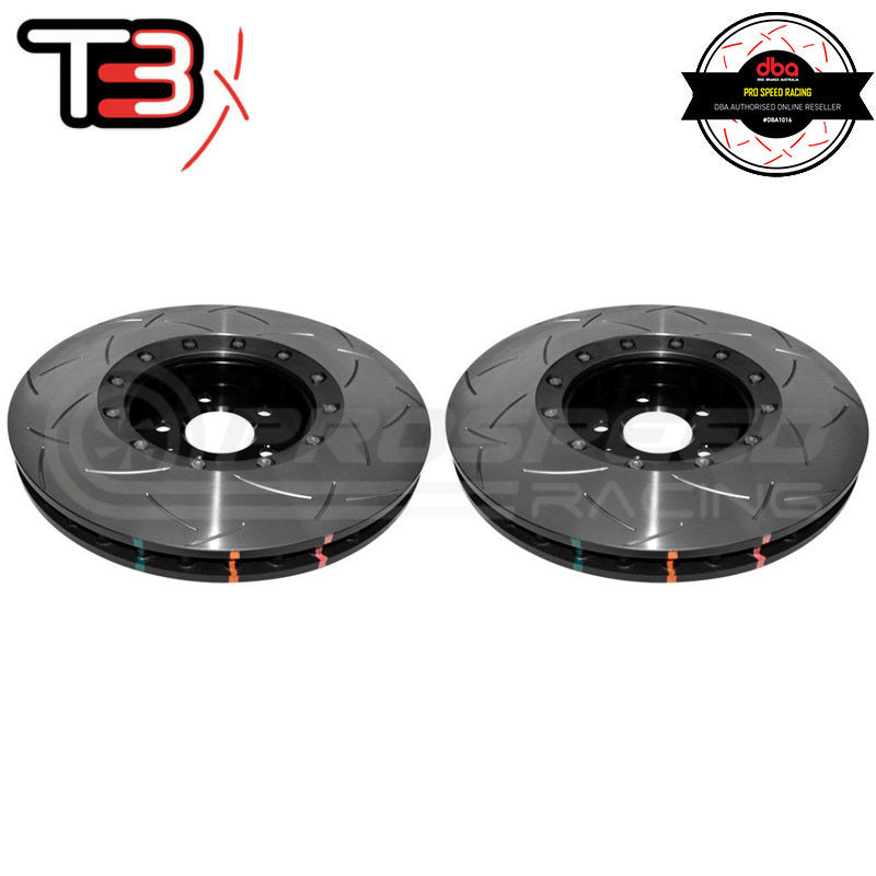 DBA T3 5000 Series 2-Piece Slotted Front Rotor PAIR - Audi SQ5 8R/A8, S8 D4 DBA52774BLKS | Pro Speed