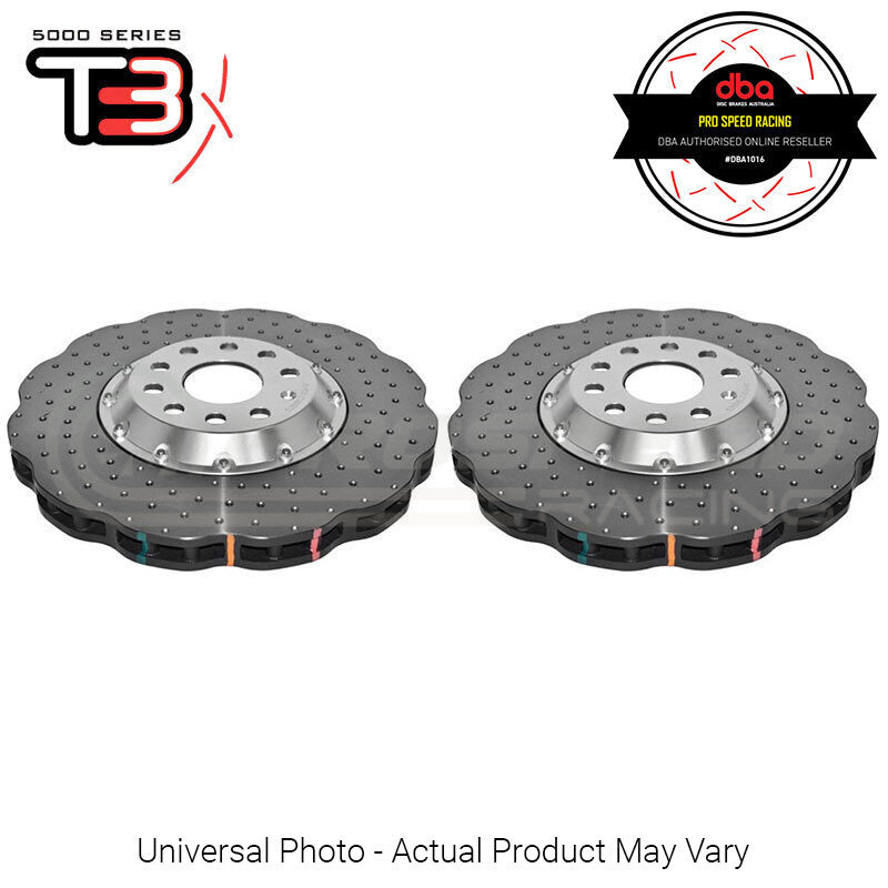 DBA Wave XD 5000 Silver Series 2-Piece Slotted Front Rotors PAIR - Audi RS6 C7/RS7 4G DBA53002WSLVXD