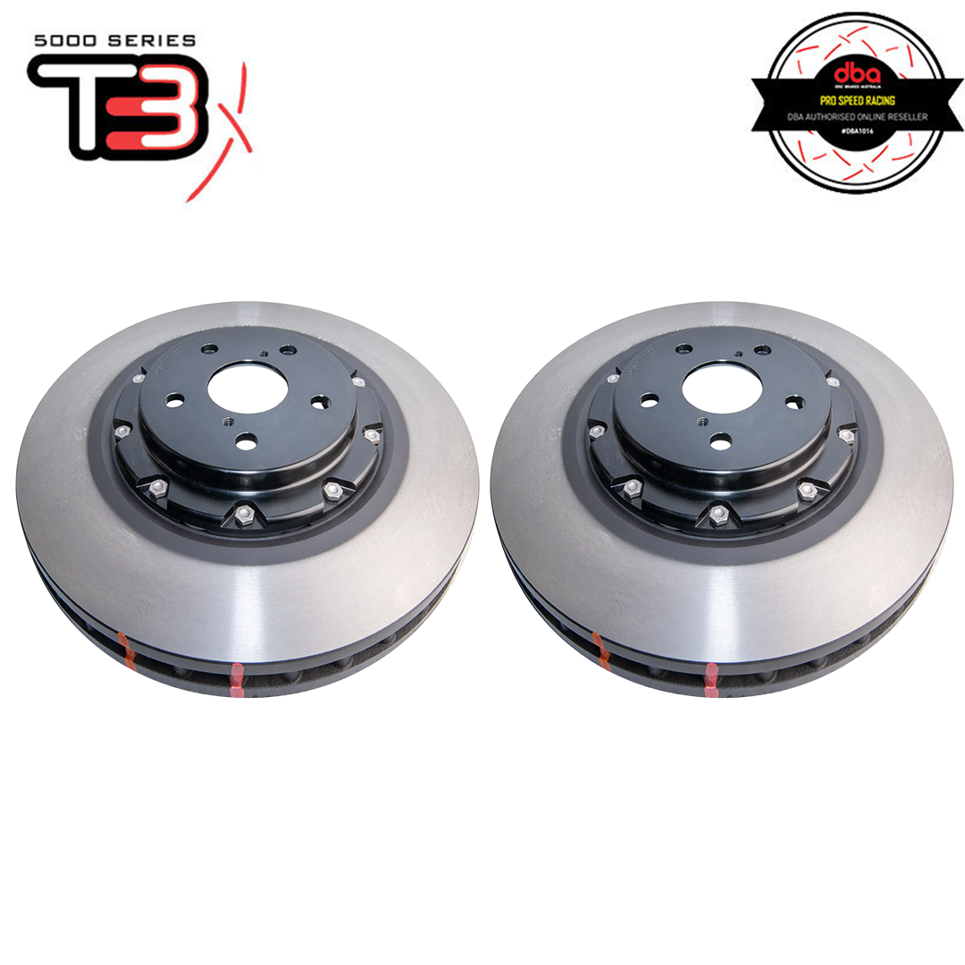 DBA 5000 HD Series 2-piece Rotor PAIR Black Hat