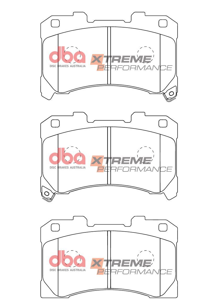 DBA 5000 Series Slotted Front Rotors w/DBA Xtreme Performance Pads