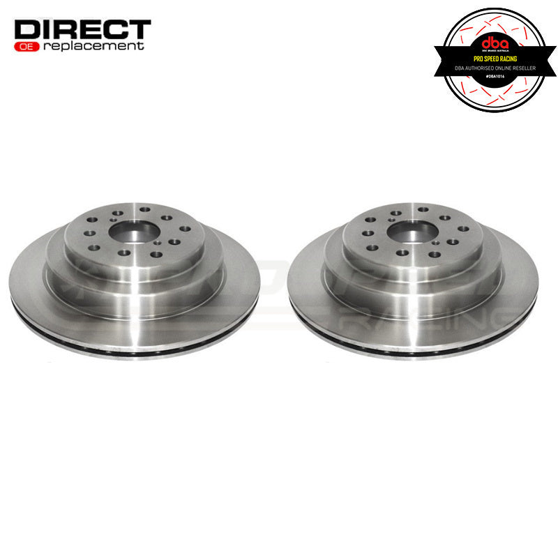 DBA OEM Replacement Rear Rotors PAIR - Subaru STI GC8 94-00 (JDM Spec, R180 Diff) DBA656-10